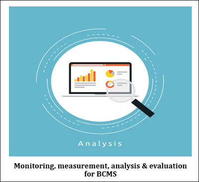 ISO 22301 : Monitoring, measurement, analysis & evaluation for BCMS