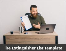 Fire Extinguisher List Template