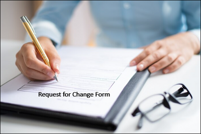 ISO 22301 : Request for Change Form