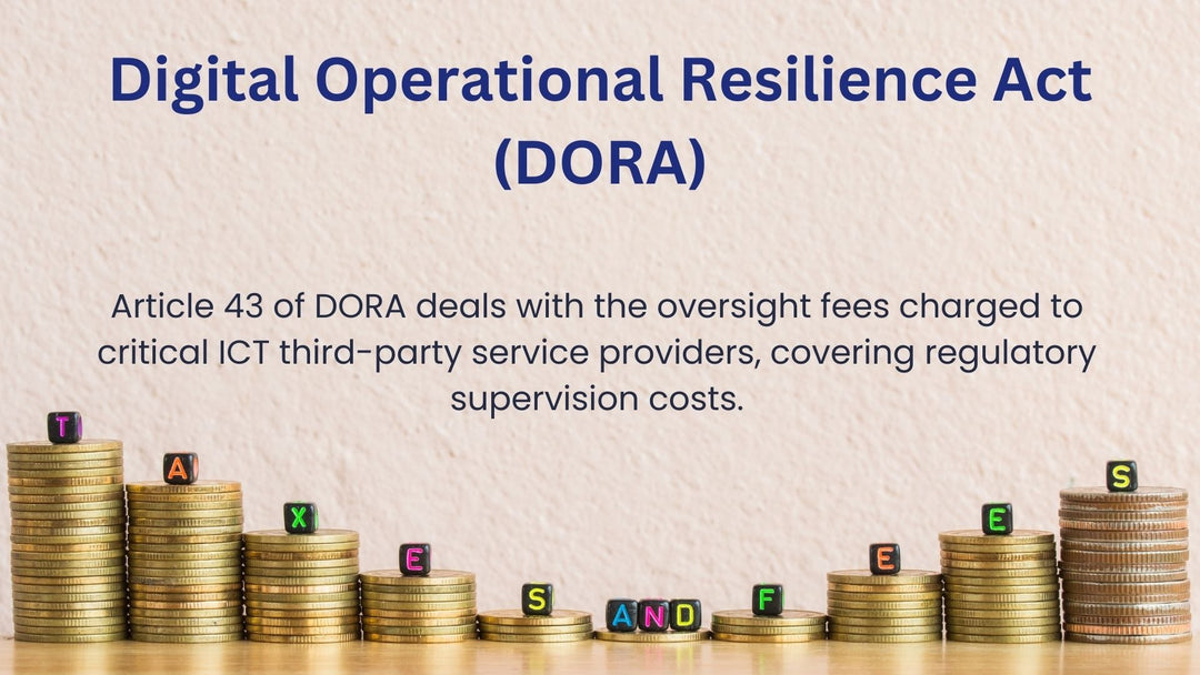 Article 43, Oversight Fees, Digital Operational Resilience Act (DORA)