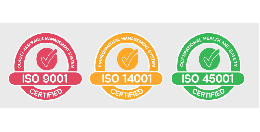 Comparison of ISO 9001 + ISO 14001 + ISO 45001