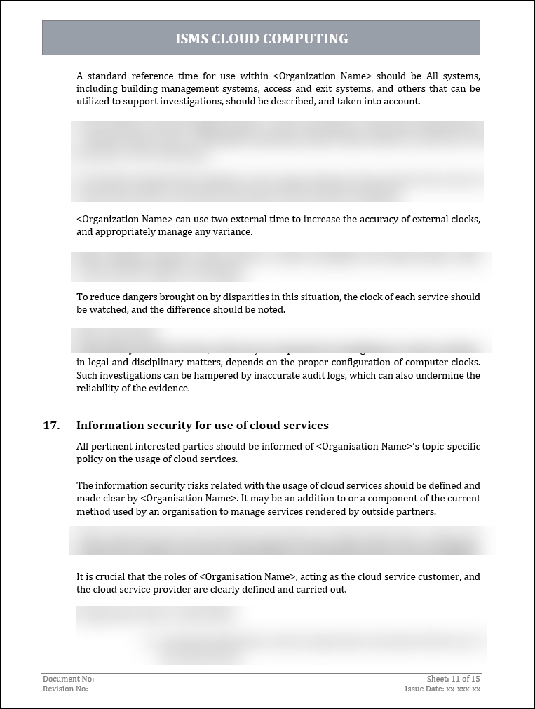 ISO of 27001:2022-Cloud Computing Policy