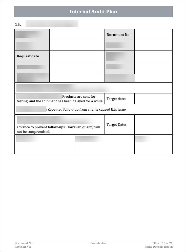 ISO 27001:2022 - Internal Audit Plan