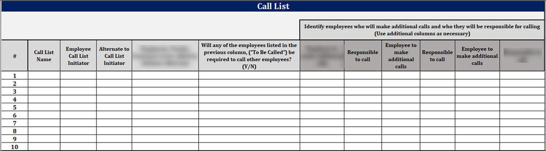 ISO 22301 BCMS Directory