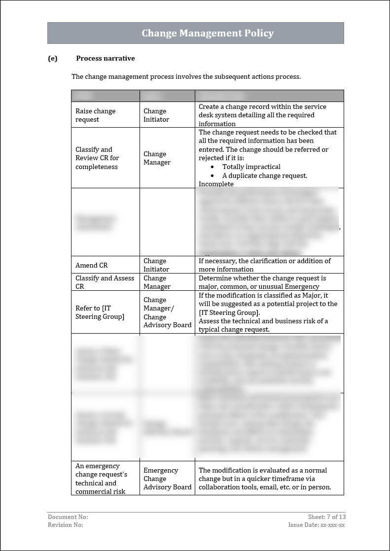 ISO 27001:2022-Change Management Policy Template