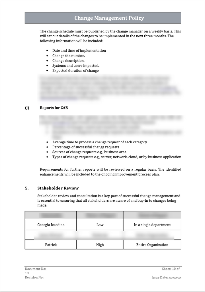 ISO 27001:2022-Change Management Policy Template