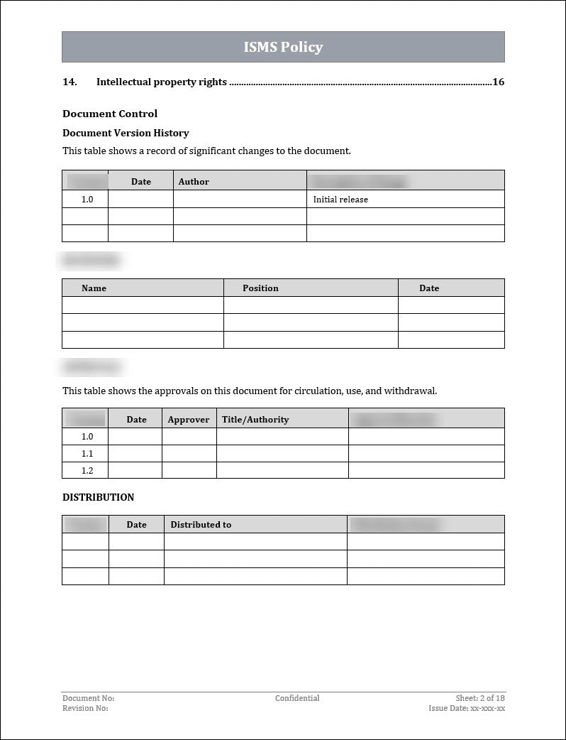 ISO 27001:2022 - ISMS Policy Template