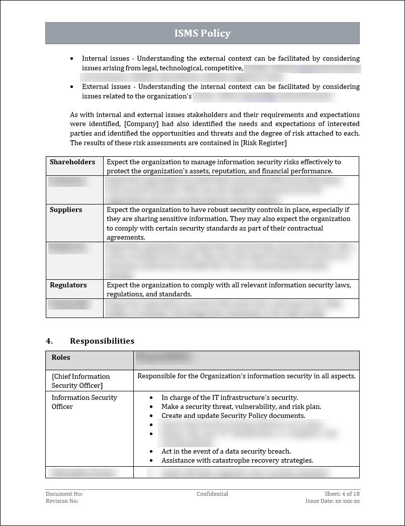 ISO 27001:2022 - ISMS Policy Template