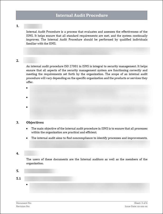 ISO 27001 - Internal Audit Procedure Template