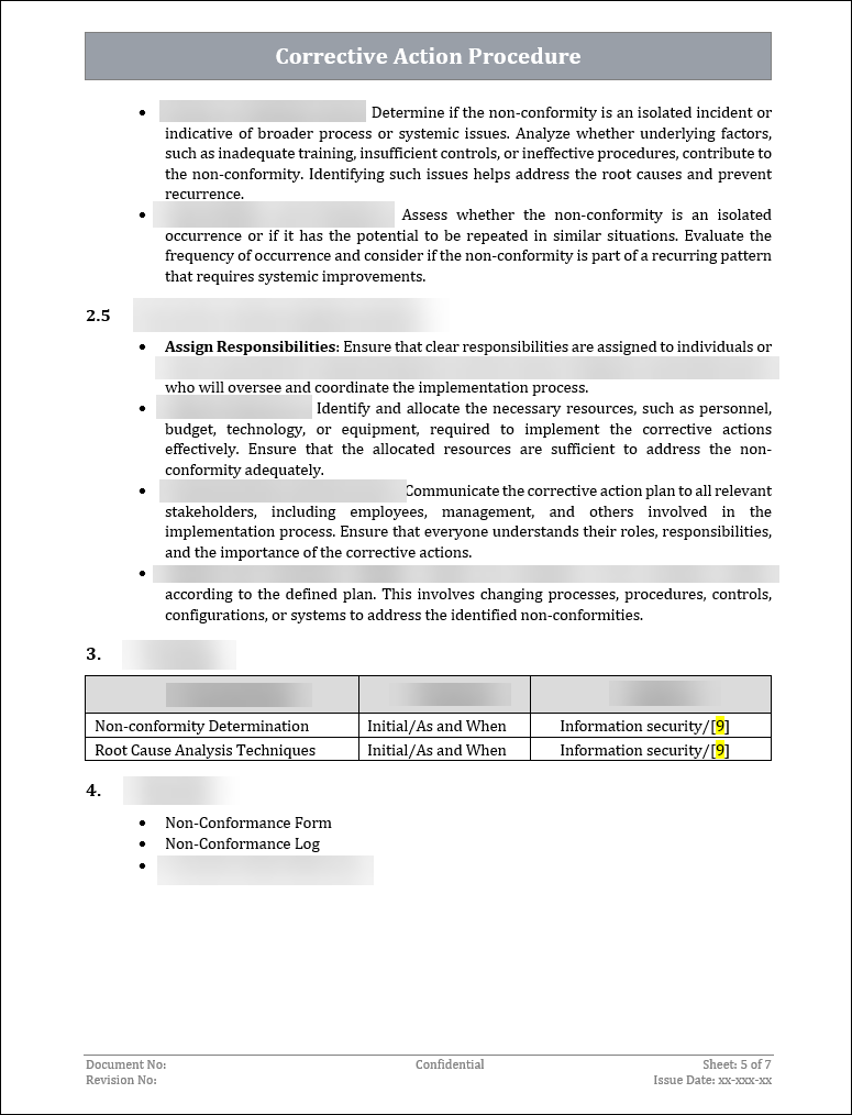 ISO 27001:2022-Corrective Action Procedure 