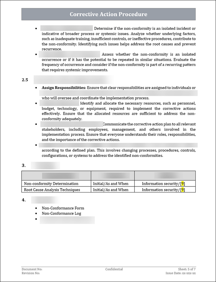 ISO 27001:2022-Corrective Action Procedure 