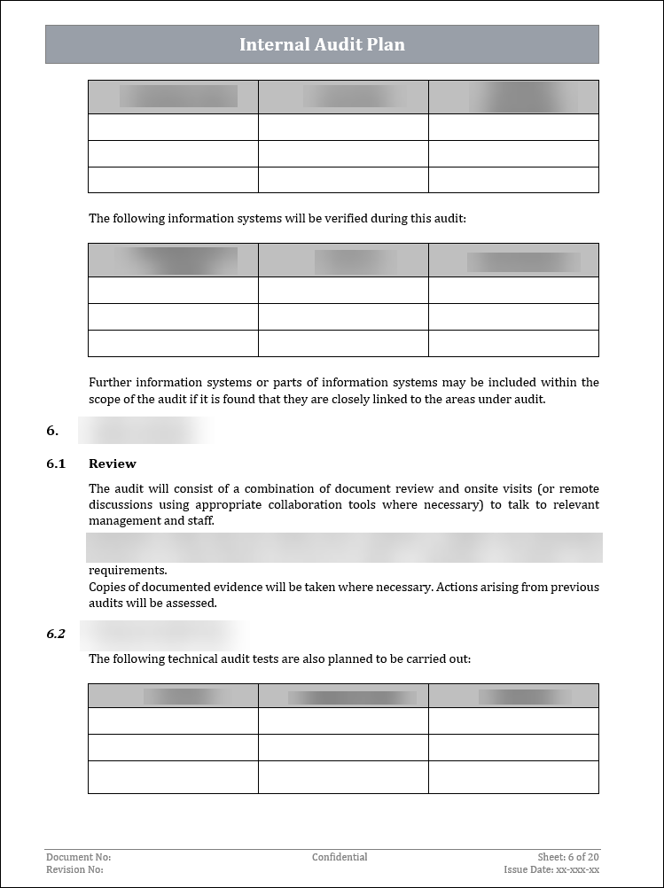 ISO 27001:2022 - Internal Audit Plan