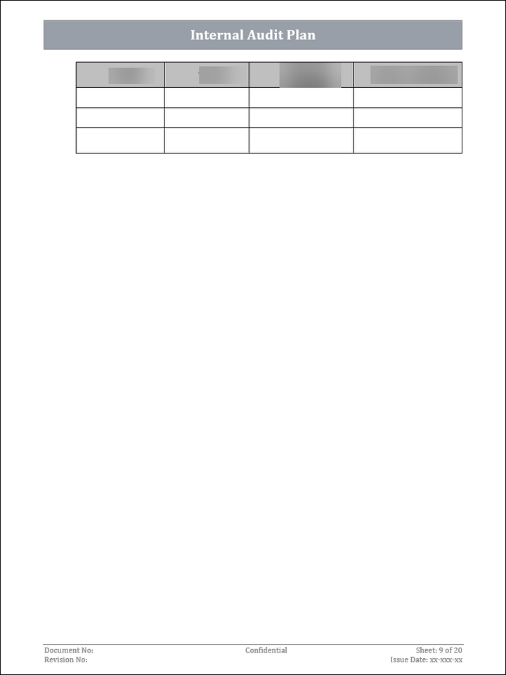 ISO 27001:2022 - Internal Audit Plan