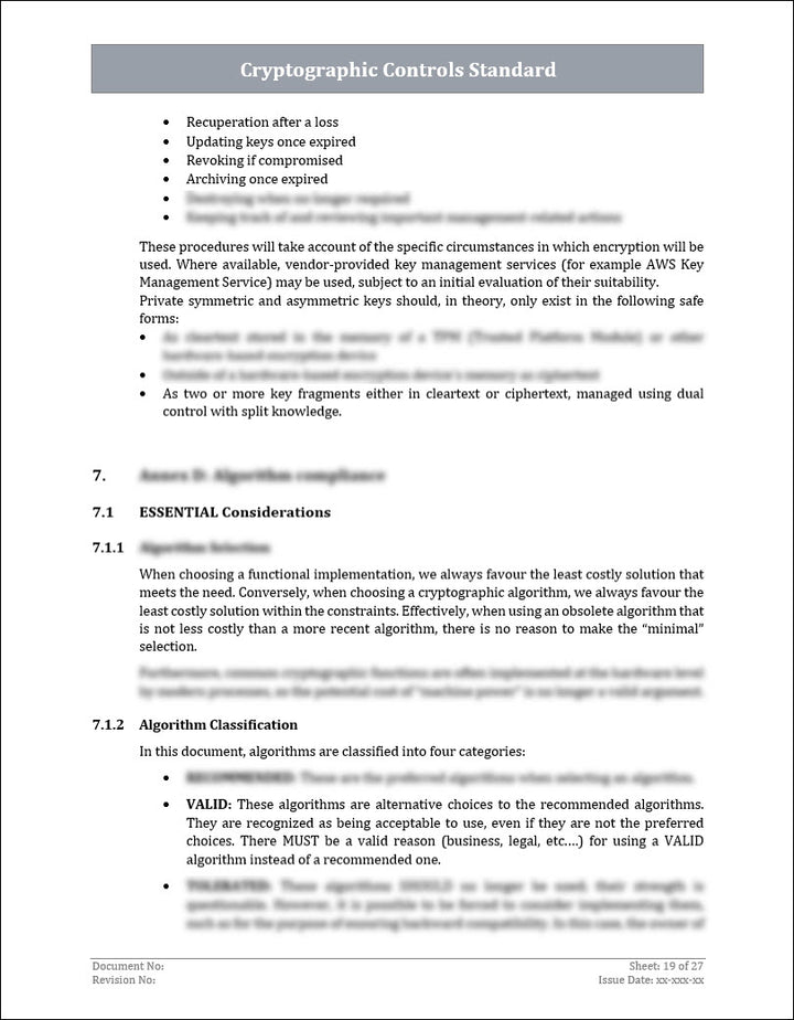 ISO 27001:2022 - Cryptographic Controls Policy Template