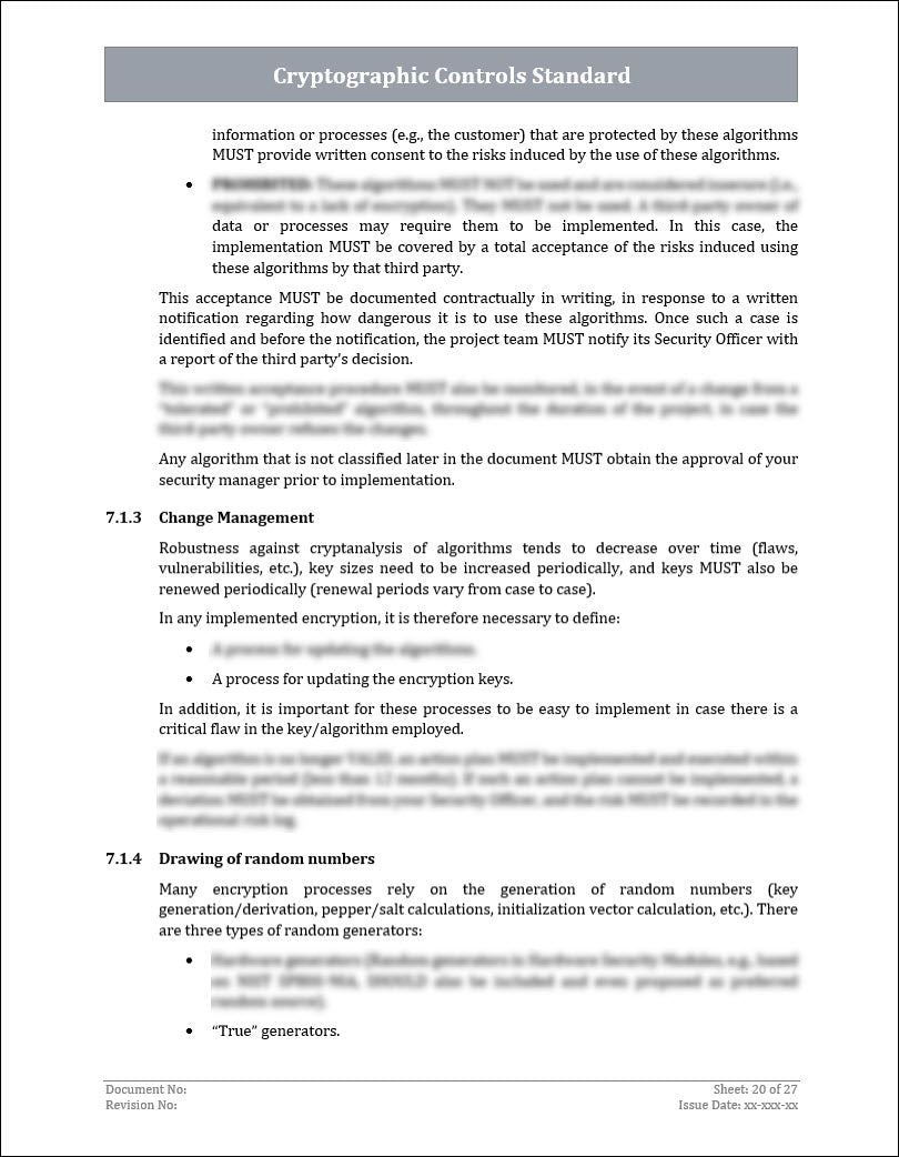 ISO 27001:2022 - Cryptographic Controls Policy Template