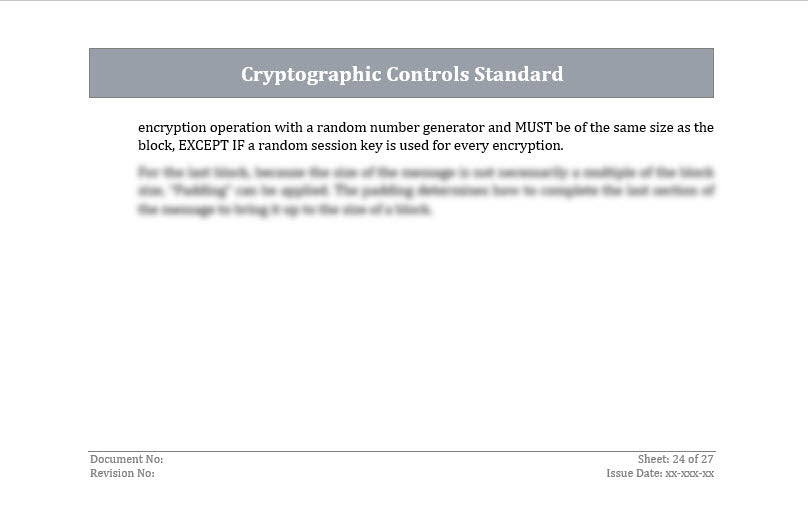 ISO 27001:2022 - Cryptographic Controls Policy Template