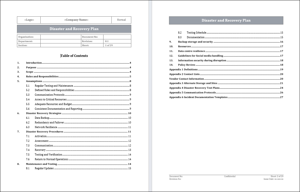 Disaster Recovery Plan