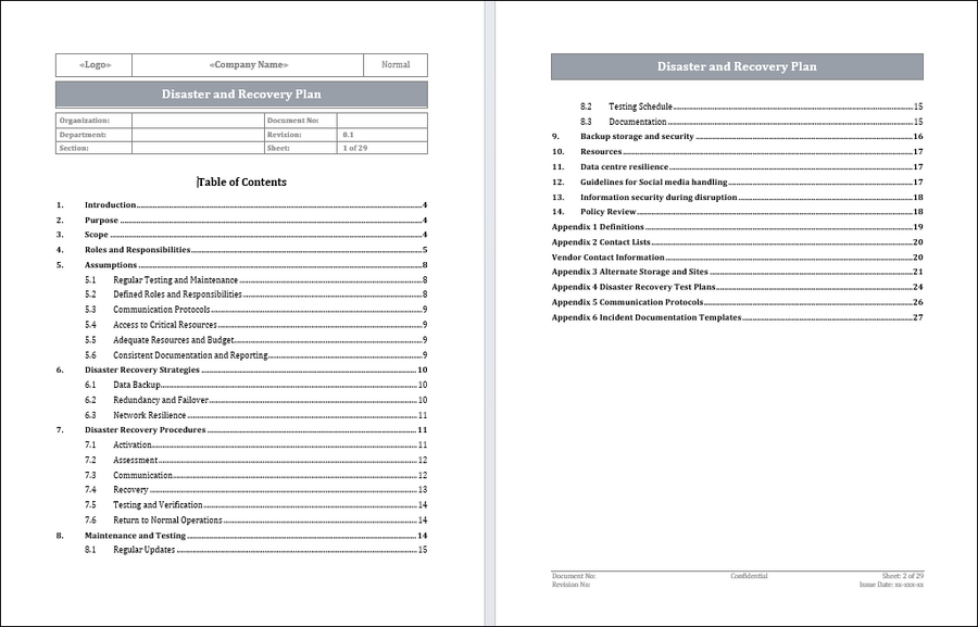 Disaster Recovery Plan