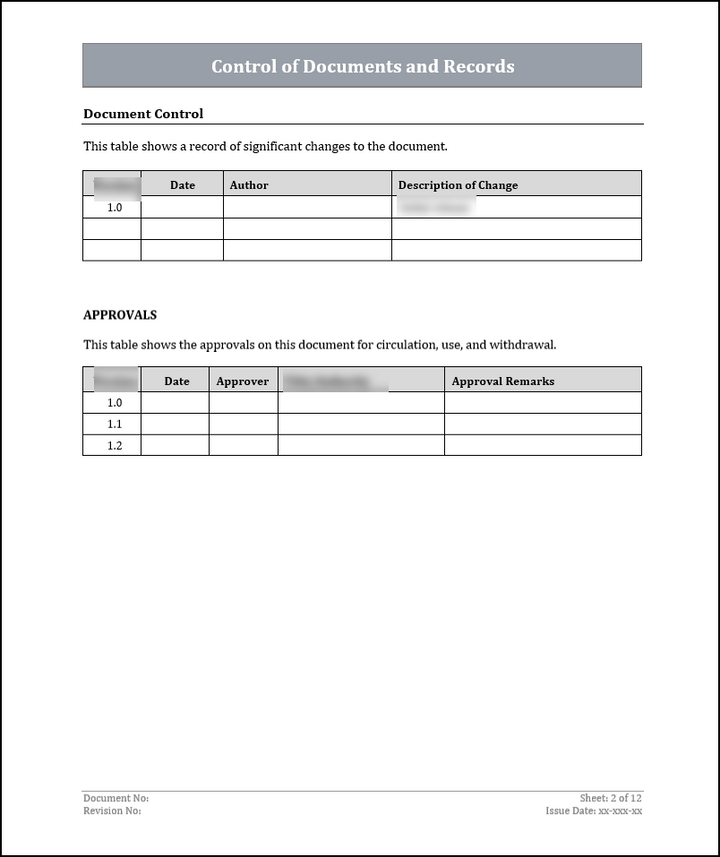 ISO 9001: QMS Document Control Procedure