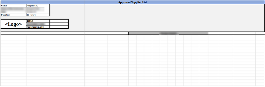 ISO 45001 Document Master List Template