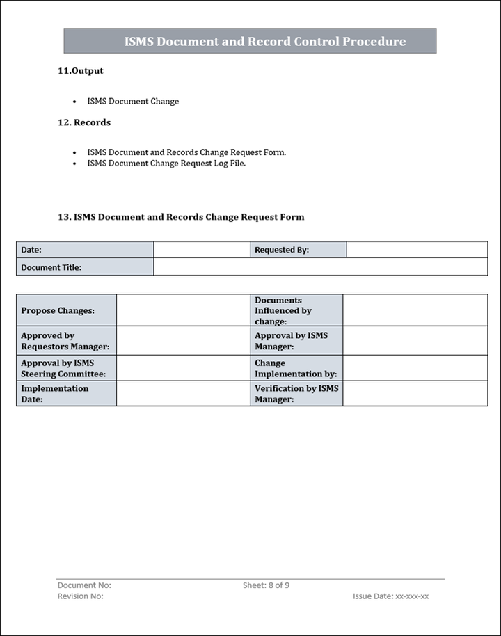 ISO 9001 Documentation Toolkit | Free Sample Template Download