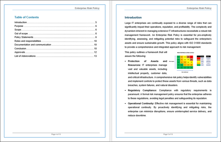 EDM03-Enterprise Risk Policy  Template