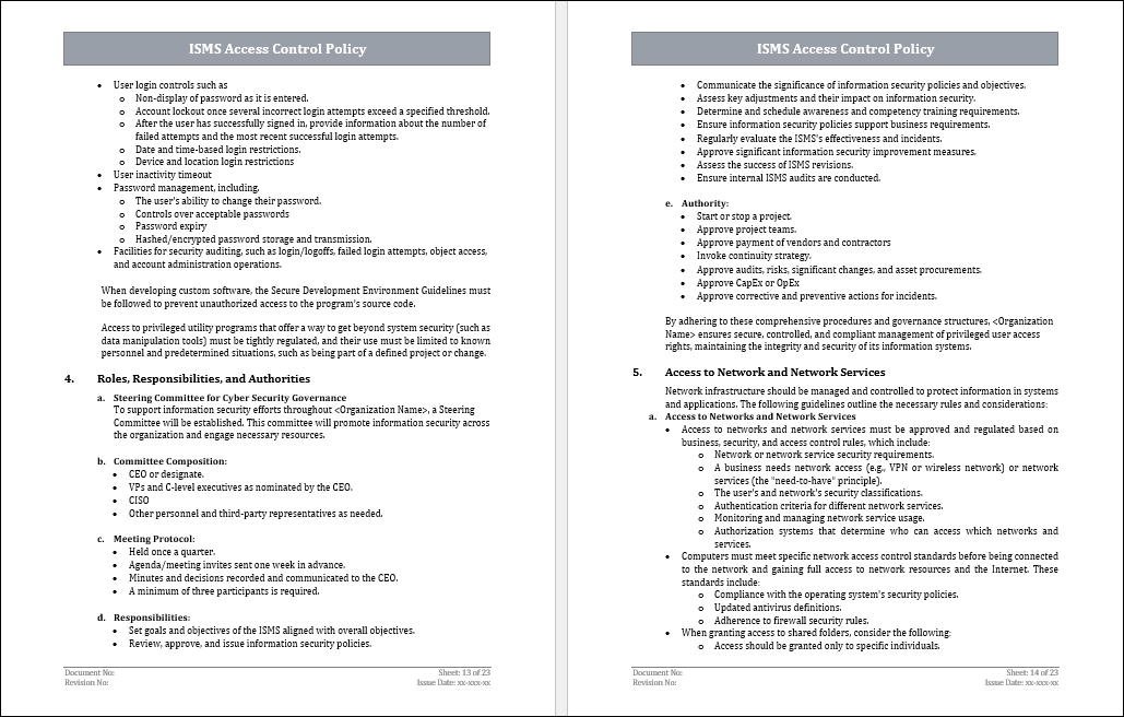 ISMS Access Control Policy