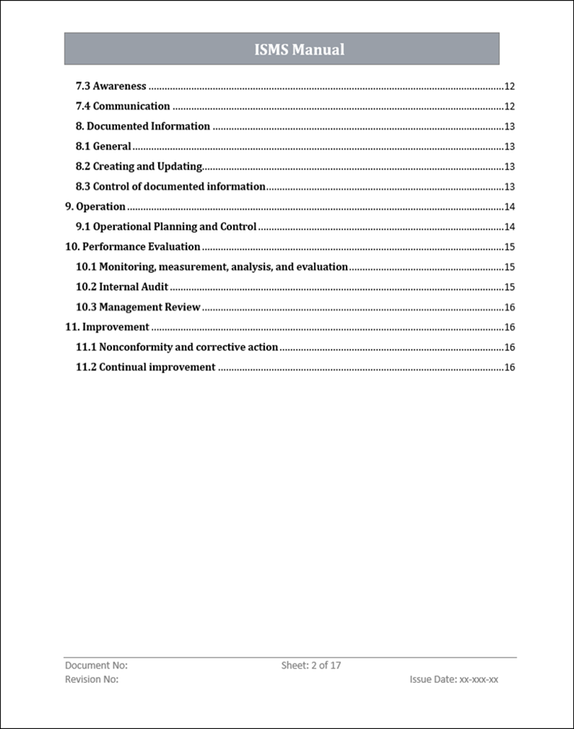 ISO 9001 Documentation Toolkit | Free Sample Template Download