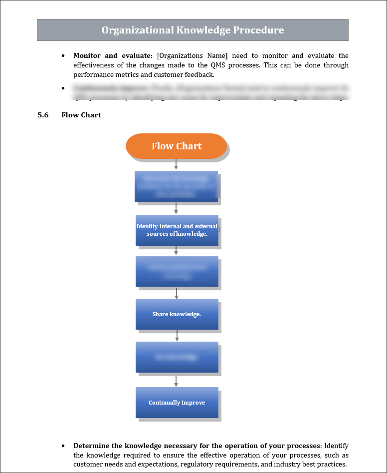 ISO 9001 Organizational Knowledge Procedure Template