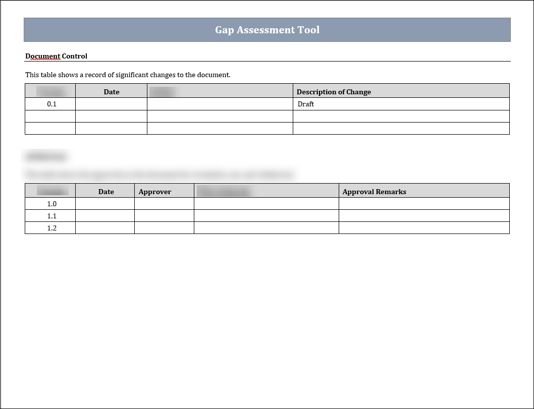 ISO 45001 Gap Assessment Tool Template