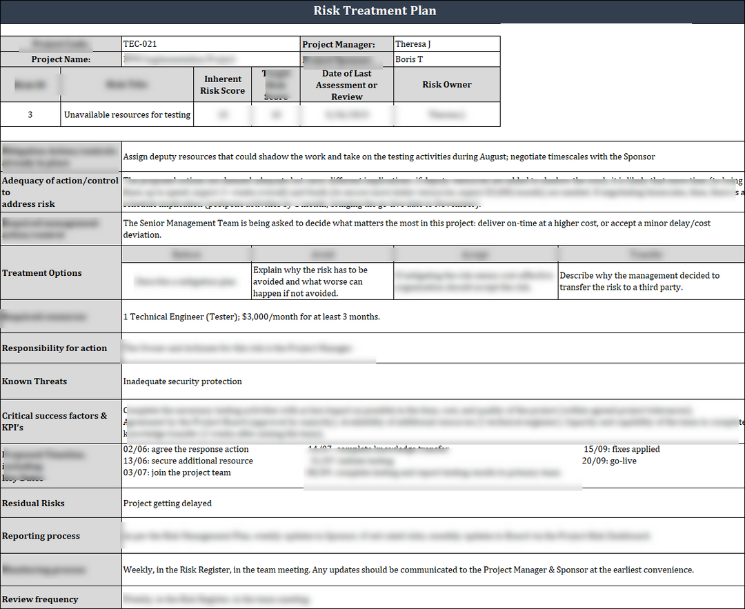 ISO 27001:2022-Risk Treatment Plan Template 