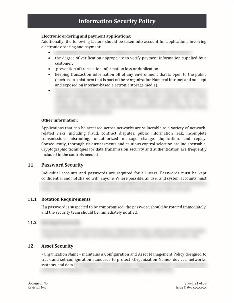 ISO 27001:2022 - Information Security Policy Template