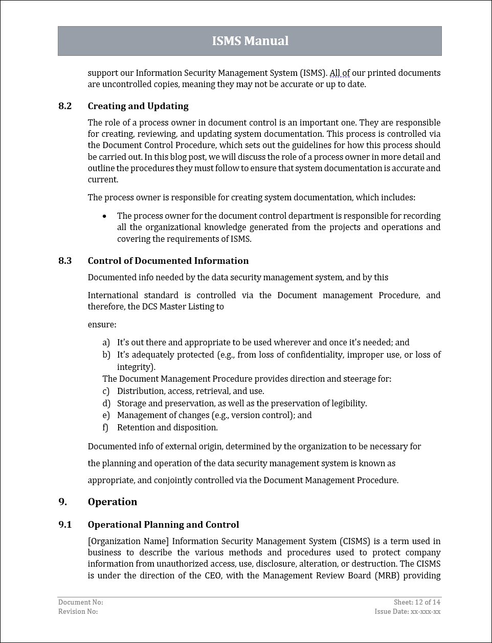 ISMS Manual - 27001:2022