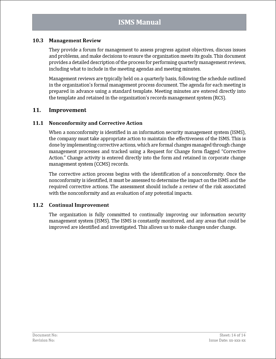 ISMS Manual - 27001:2022