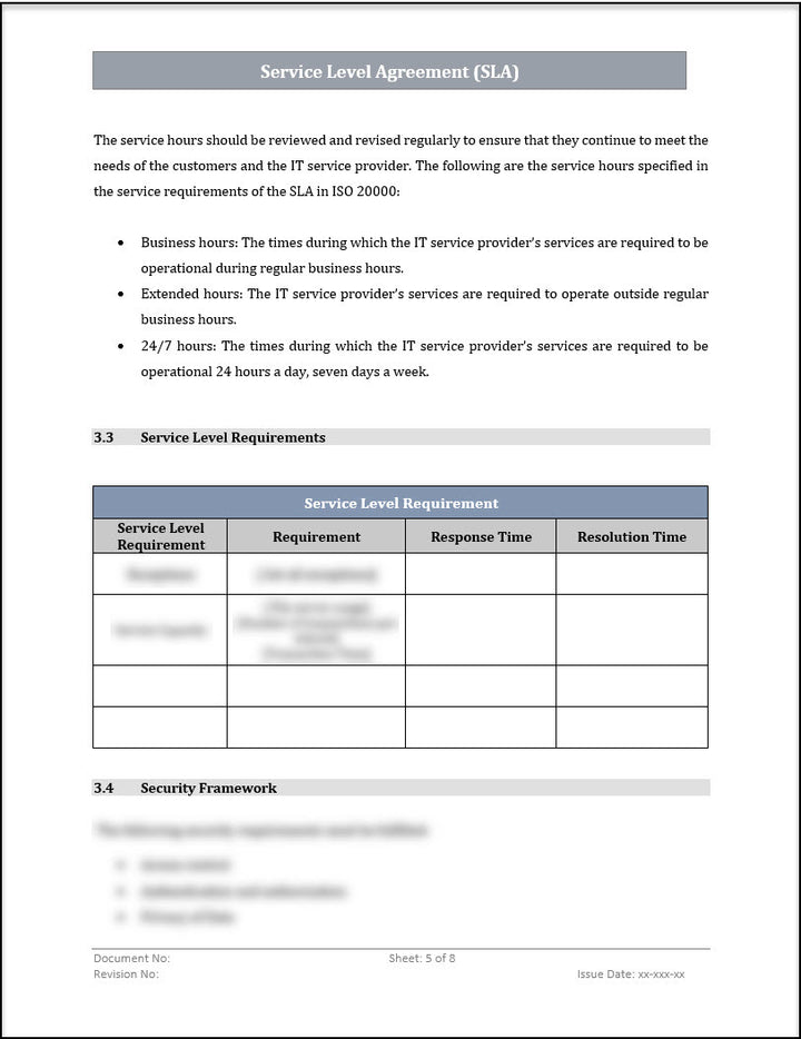 ISO 20000 Documentation Toolkit