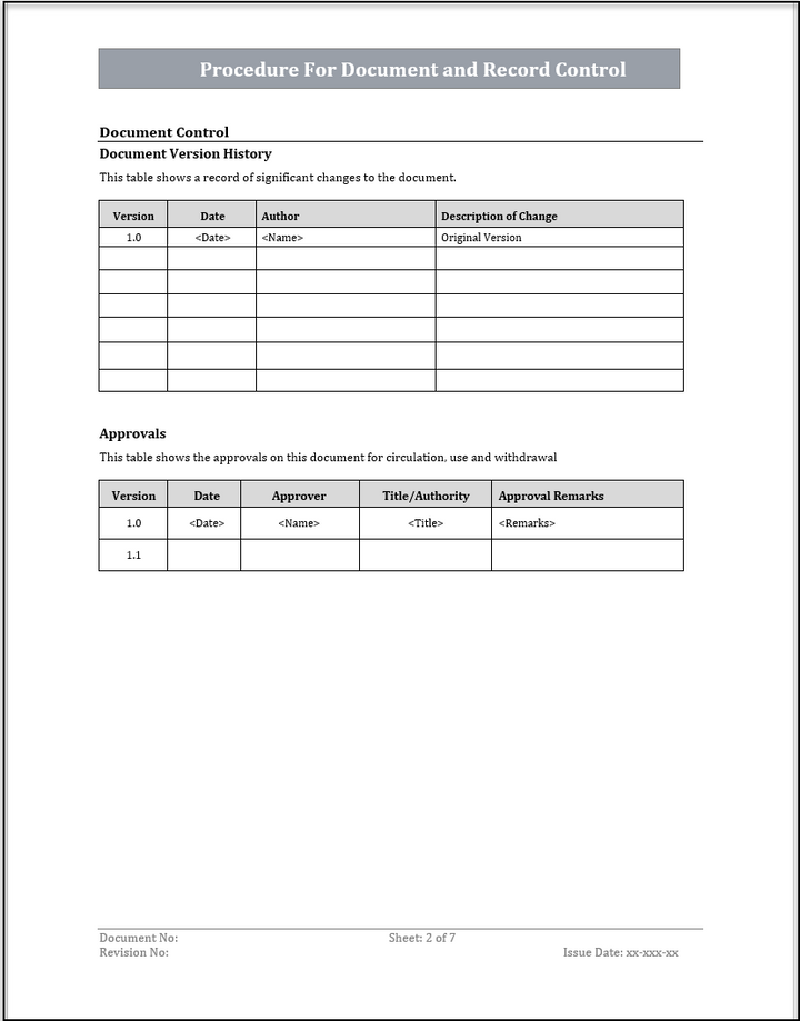 ISO 20000 Documentation Toolkit