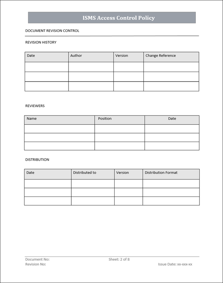 ISMS Access Control Policy