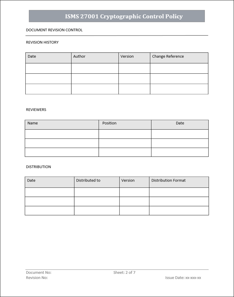 ISMS Cryptographic Policy