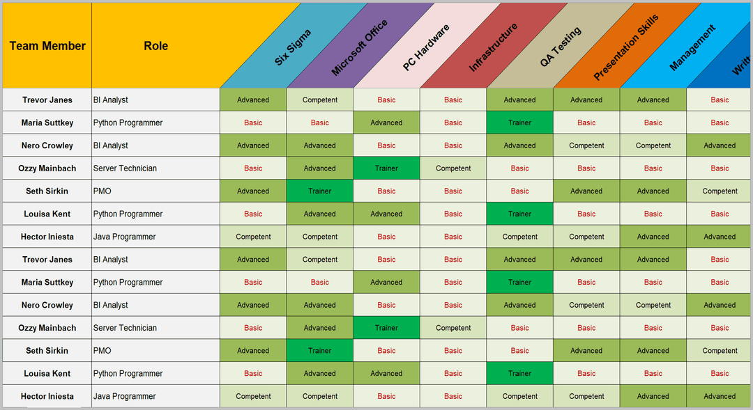 Employee Competency Matrix