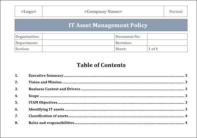 IT Asset Management Policy