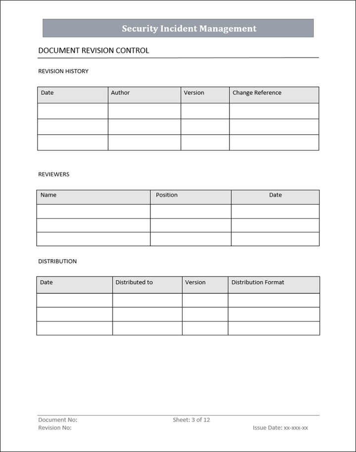 ISMS Security Incident Management