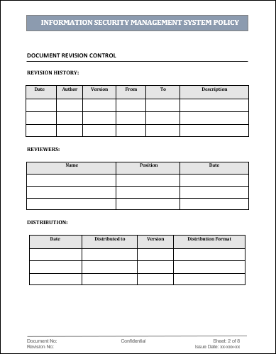 isms, isms template, isms policy, information security management systems