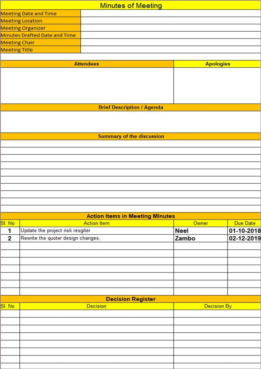 Meeting Templates (21 Templates)