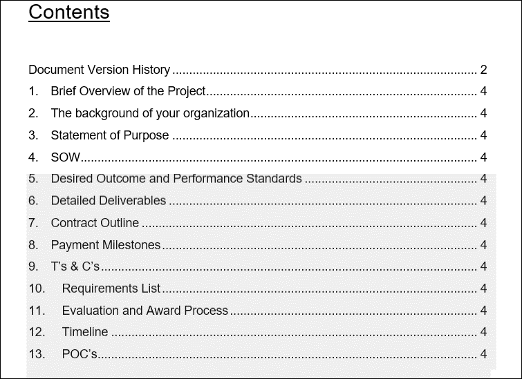 request for proposal template word