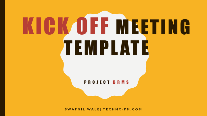 Project Kick-Off Meeting Template