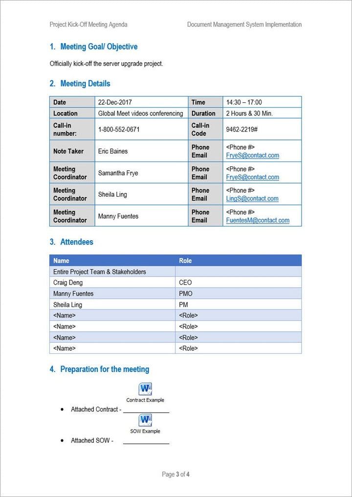 Meeting Templates (21 Templates)