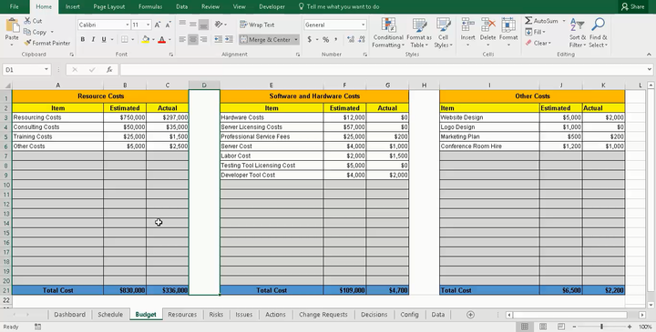 Project Tracking with Master Excel, Project tracker, Master excel project management