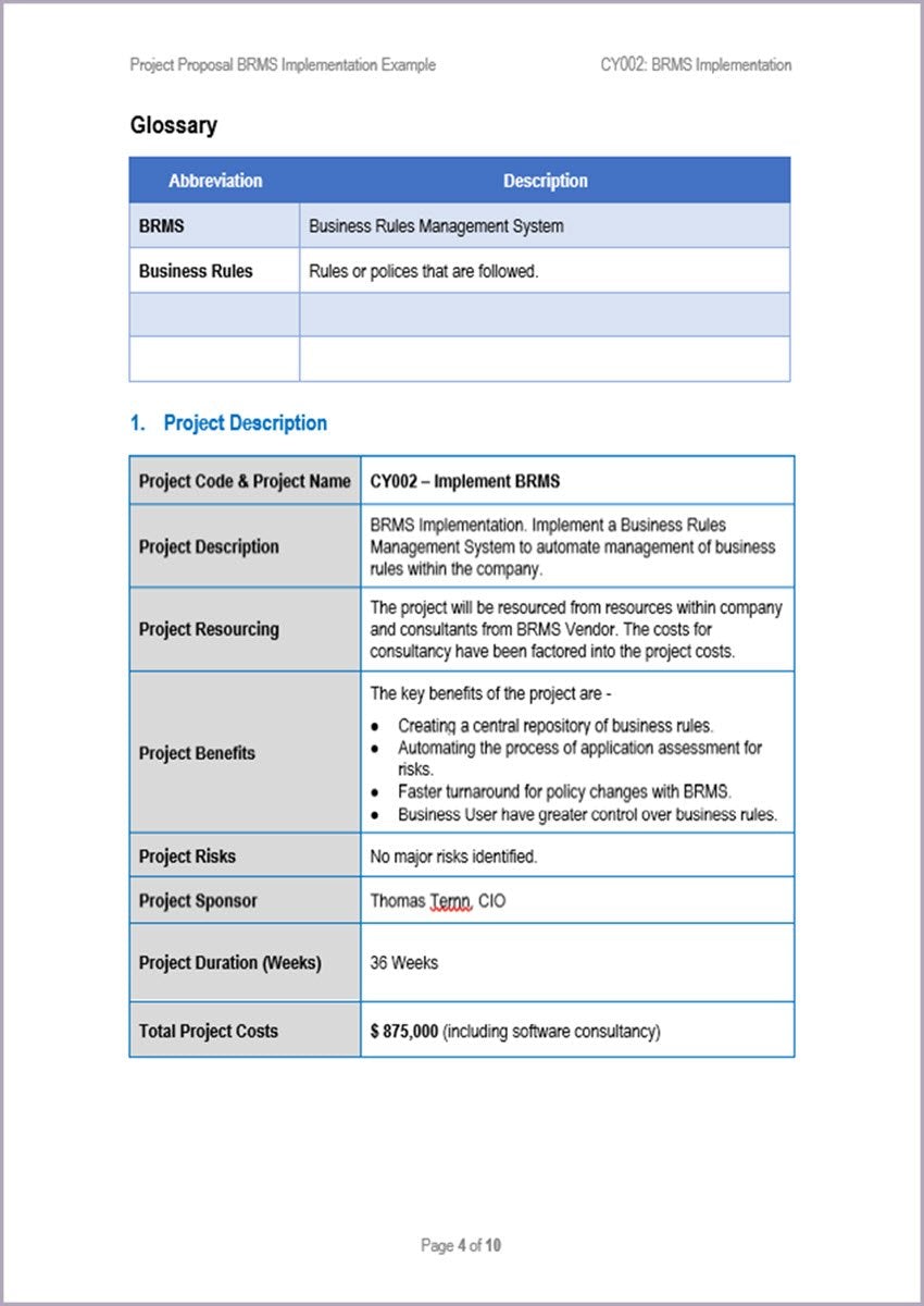 Project Proposal Implementation 