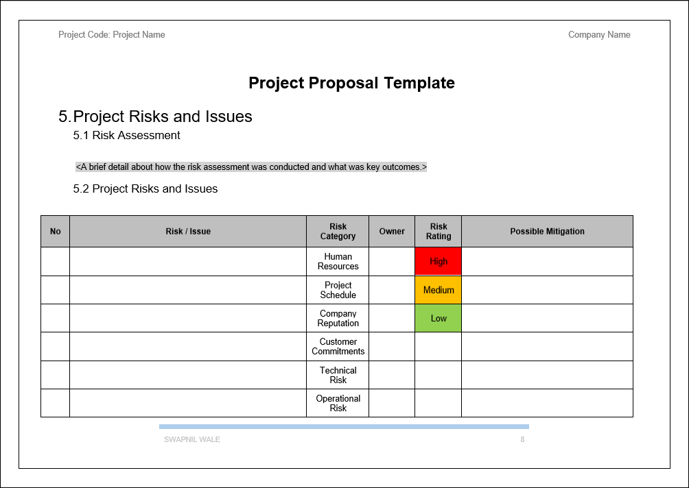 Project Proposal Template