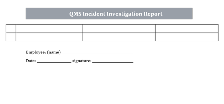 Incident Investigation Report Template Word